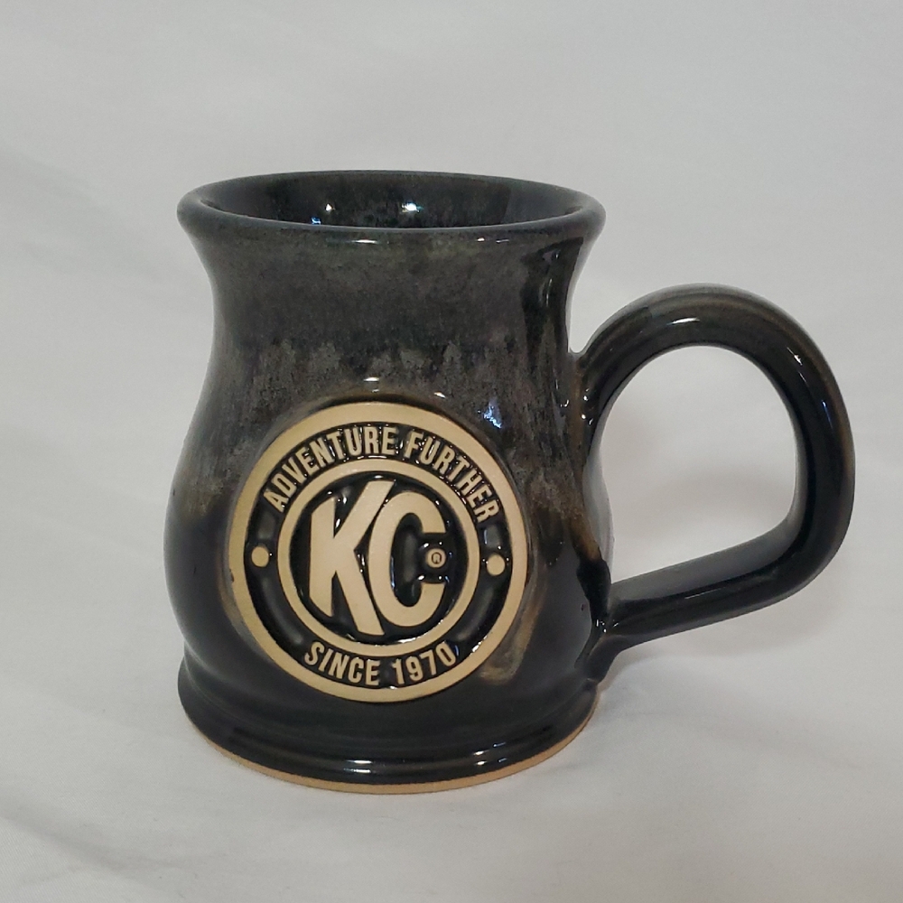 KC Pottery Mug Grey Fox Pottery Kansas City Cup Coffee Handmade USA